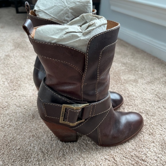 Frye Andrea Mid All Leather Boots - Picture 3 of 6